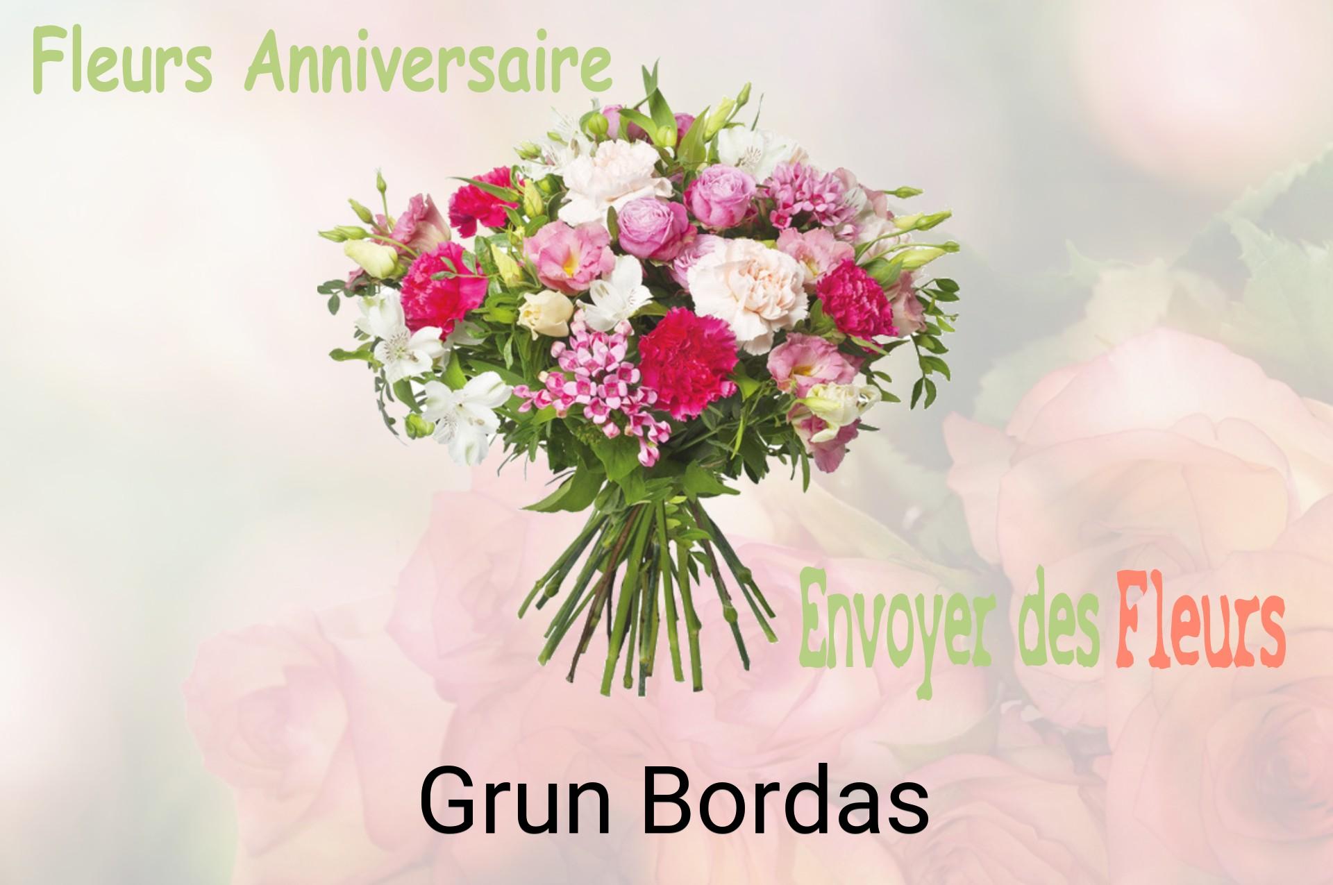 Bouquet de fleurs d’anniversaire livré à Grun-Bordas