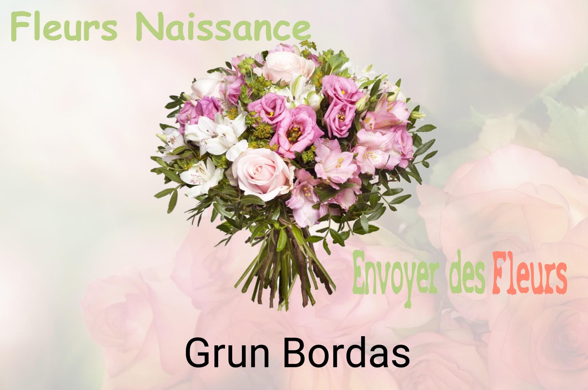 Bouquet de fleurs de naissance livré à Grun-Bordas